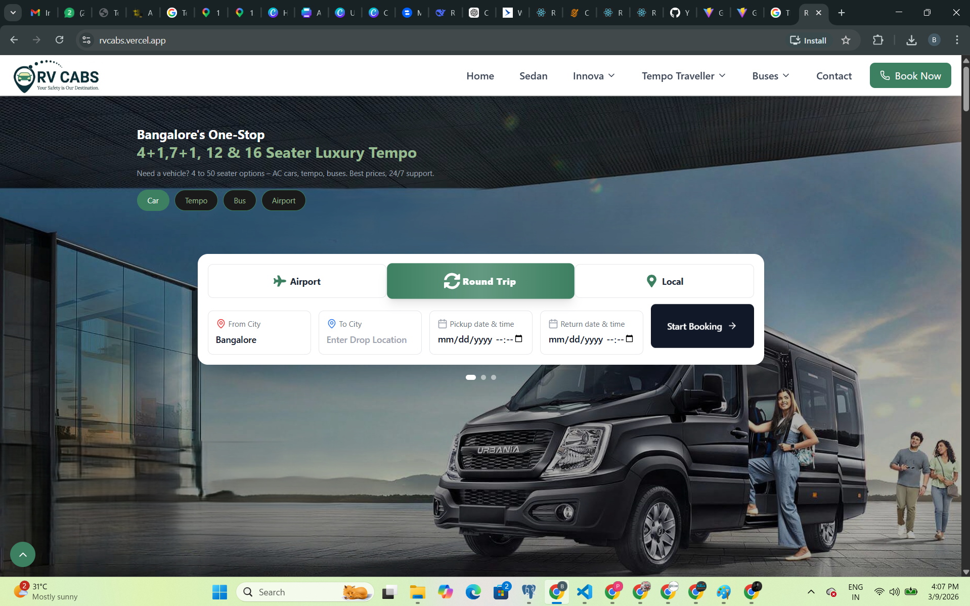 RV Cabs - Fleet Management Portal