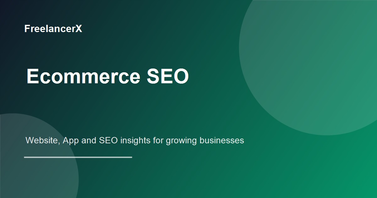 E-commerce SEO Tips for Online Stores